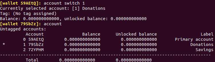 accounts switch